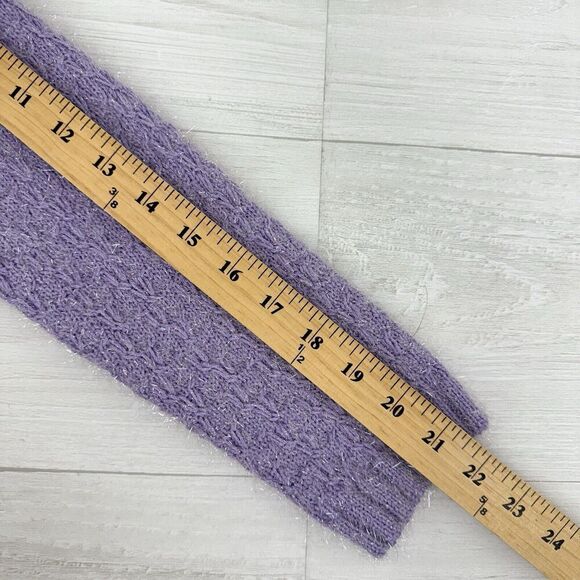 Maje‎ Purple Cardigan Size 1 Small Lurex Knit Pearl Cluster Buttons Ballet Core - Picture 14 of 16